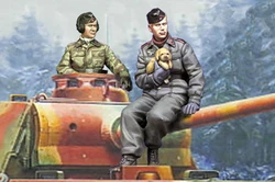 1/35 model kit resin kit Panzer Crew Set (2 Figures)
