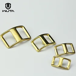 WUTA Brass Conway Harness Buckle Horse Bridle Tack Belt Biker nail buckle DIY Leather Suitable For Quick Connect(Pack Of 2/5pcs)