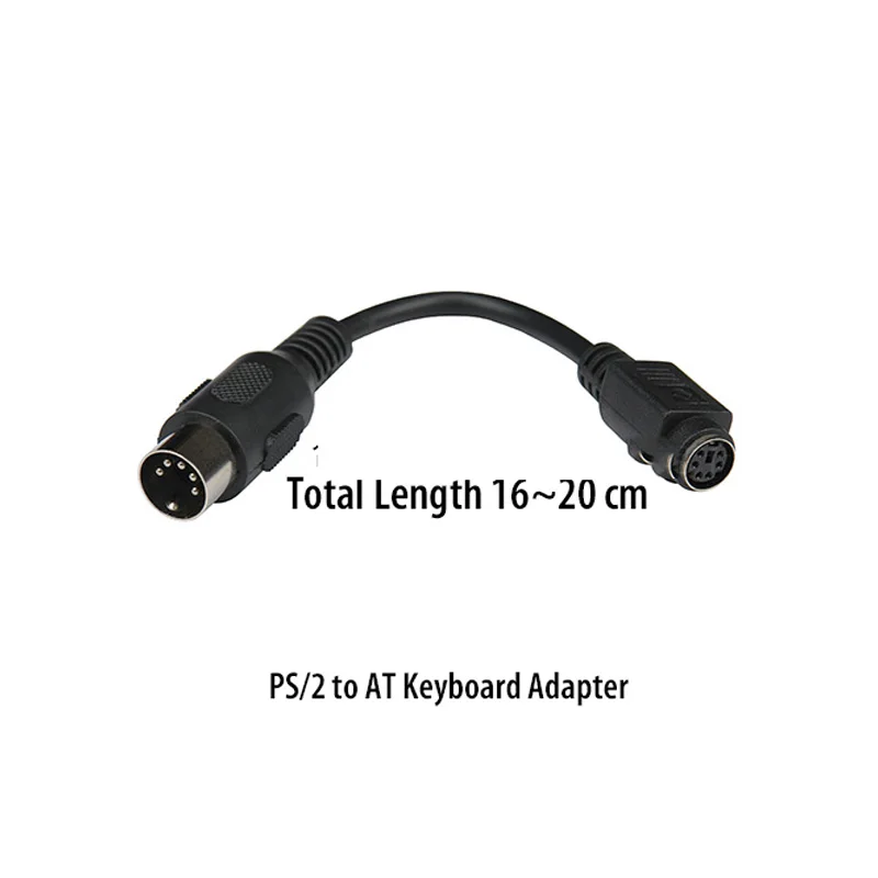 PS/2 to AT or AT to PS/2 Mini DIN 6 Pin 6P Female DIN 5P Male Cable Keyboard Mouse Keyboard Adapter Convertor