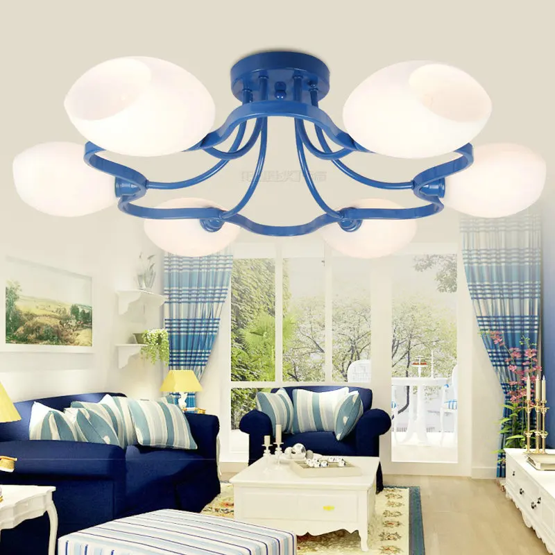 

blossom lamp Mediterranean half lampEuropean style ceiling living room lighting living room lamps modern minimalist led ZX180