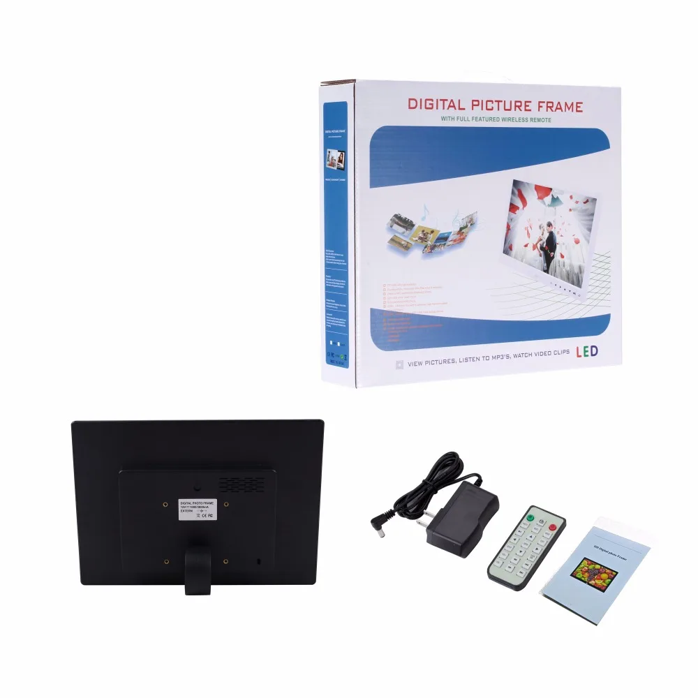 13 inci 7 tombol sentuh depan mendukung 1080P pemutar video gambar album digital bingkai foto mesin pengiklanan 13 inci