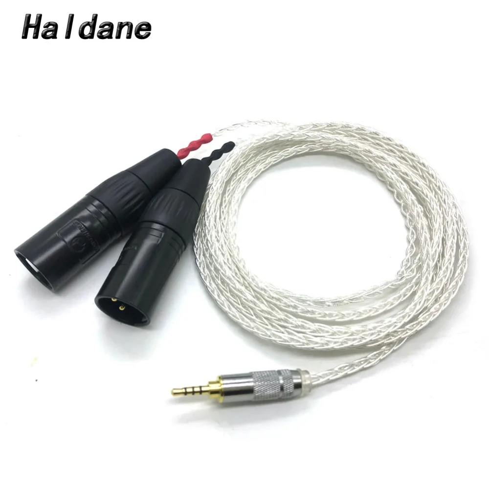 

Free Shipping Haldane 8 Cores 7N OCC Silver Plated 2.5mm TRRS Balanced to 2x 3pin XLR Male Audio Adapter Cable