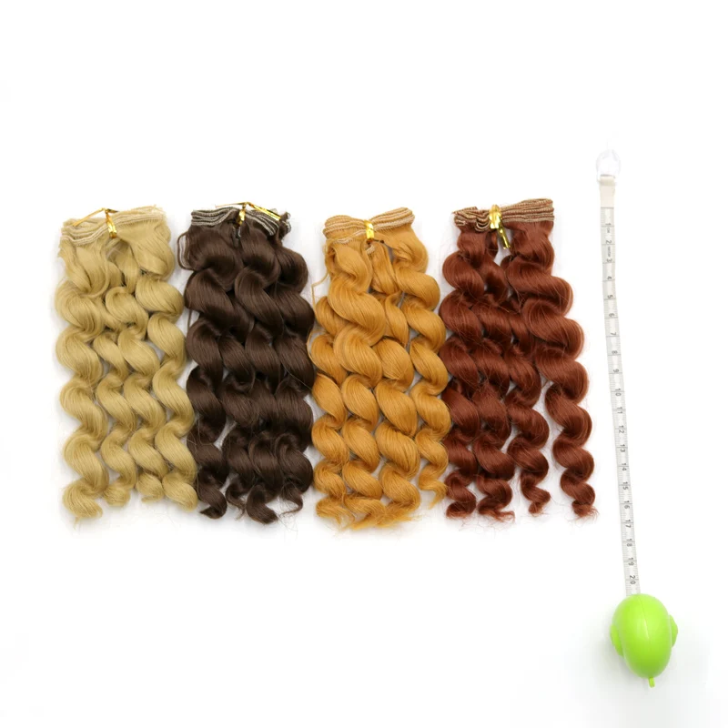 Msiredoll  bjd wig Accessories 1piece 15*100CM doll hair for 1/3 1/4 1/6 1/12 Curly doll hair bjd wig diy Free shipping
