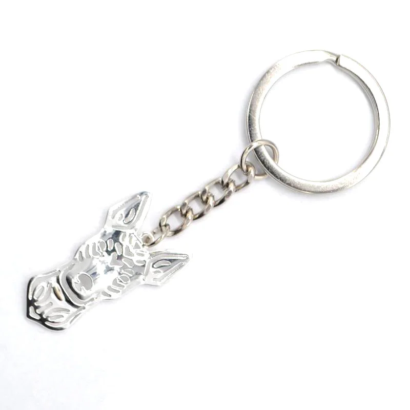 New Arrival Hot Selling Animal Alloy Pendant Key Chains Lovers' Metal Xoloitzcuintle Jewelry Bag Holder Key Chains