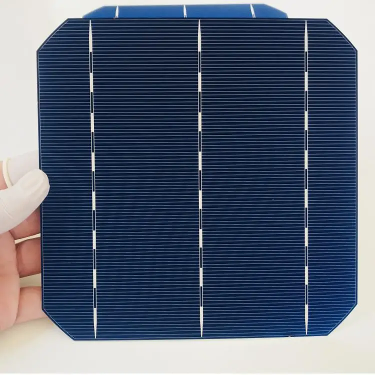 Monocrystalline solar cell 0.5V 4.8W Grade A Type 156mm Photovoltaic panel cell for diy Mono solar panel 10pcs/Lot