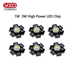 10 pz/lotto Epistar 3w/1w led chip lampadina lampada a diodi bianco caldo/freddo/naturale/bianco/rosso/giallo/blu/verde/UV per acquario crescere