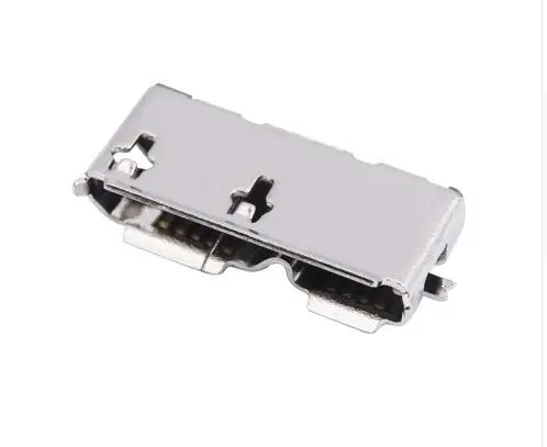 10pcs/lot Micro USB 3.0 B Type SMT SMD Female Socket Connector for Hard Disk Drives Data Interface