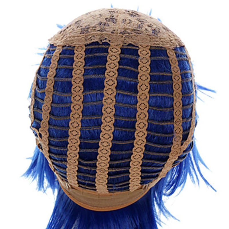 HAIRJOY-Peruca cosplay roxa com franja para homens e mulheres, cabelo curto encaracolado, em camadas sintéticas, perucas do partido, 7 cores