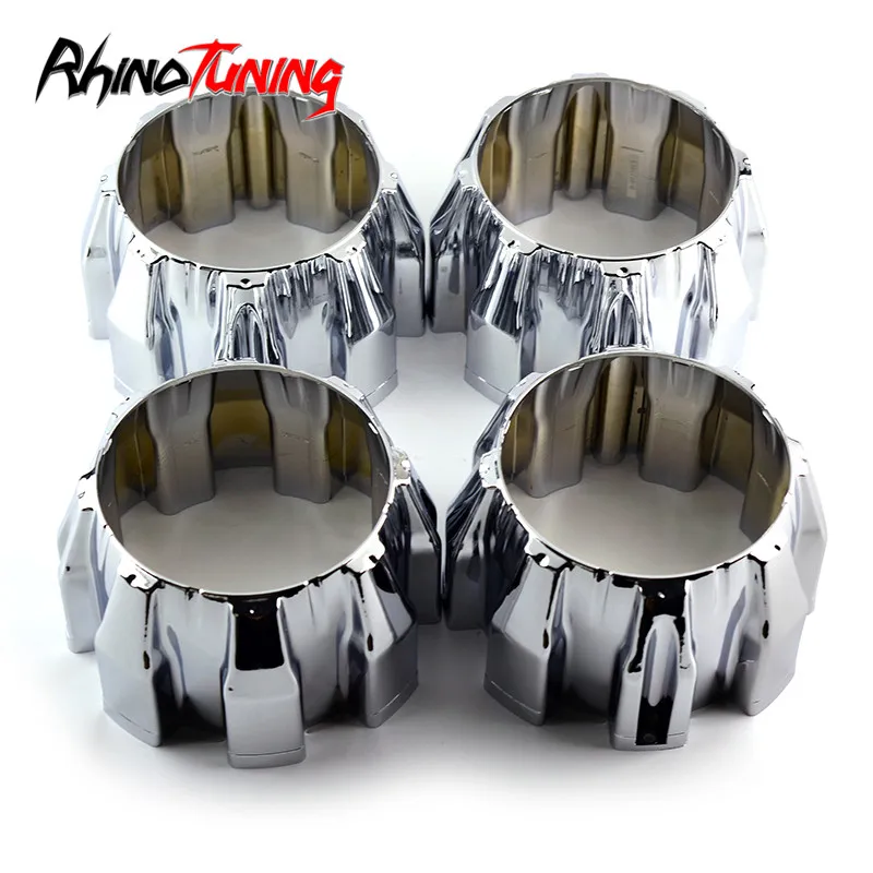RhinoTuning 4pcs OD 166mm Wheel Center Hubcap Open End Alloy Wheels Fit ION 171 174 C101710-0 Auto Replacement Parts Wheel Cap
