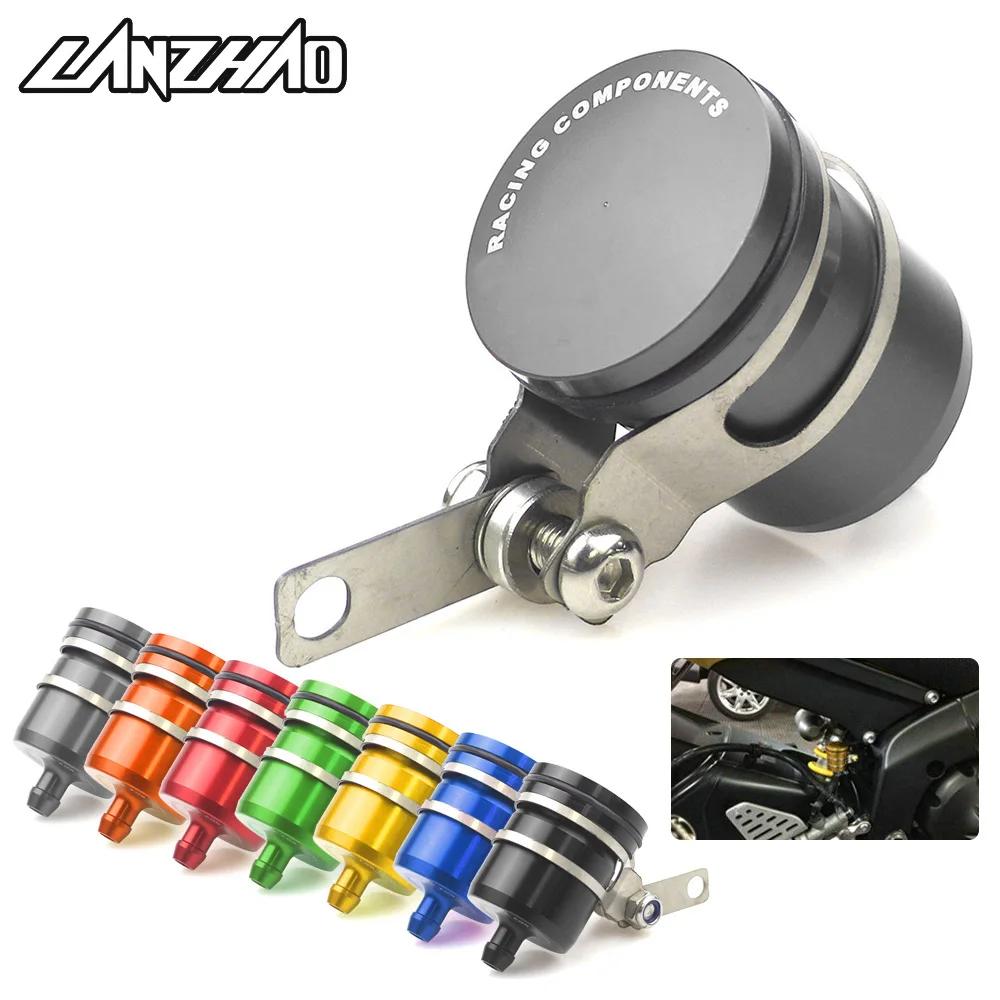 

Universal CNC Aluminum Motorcycle Rear Brake Fluid Tank Reservoir Oil Cup for Kawasaki Z900 Z900RS Z650 Honda X-ADV 750 Grom KTM