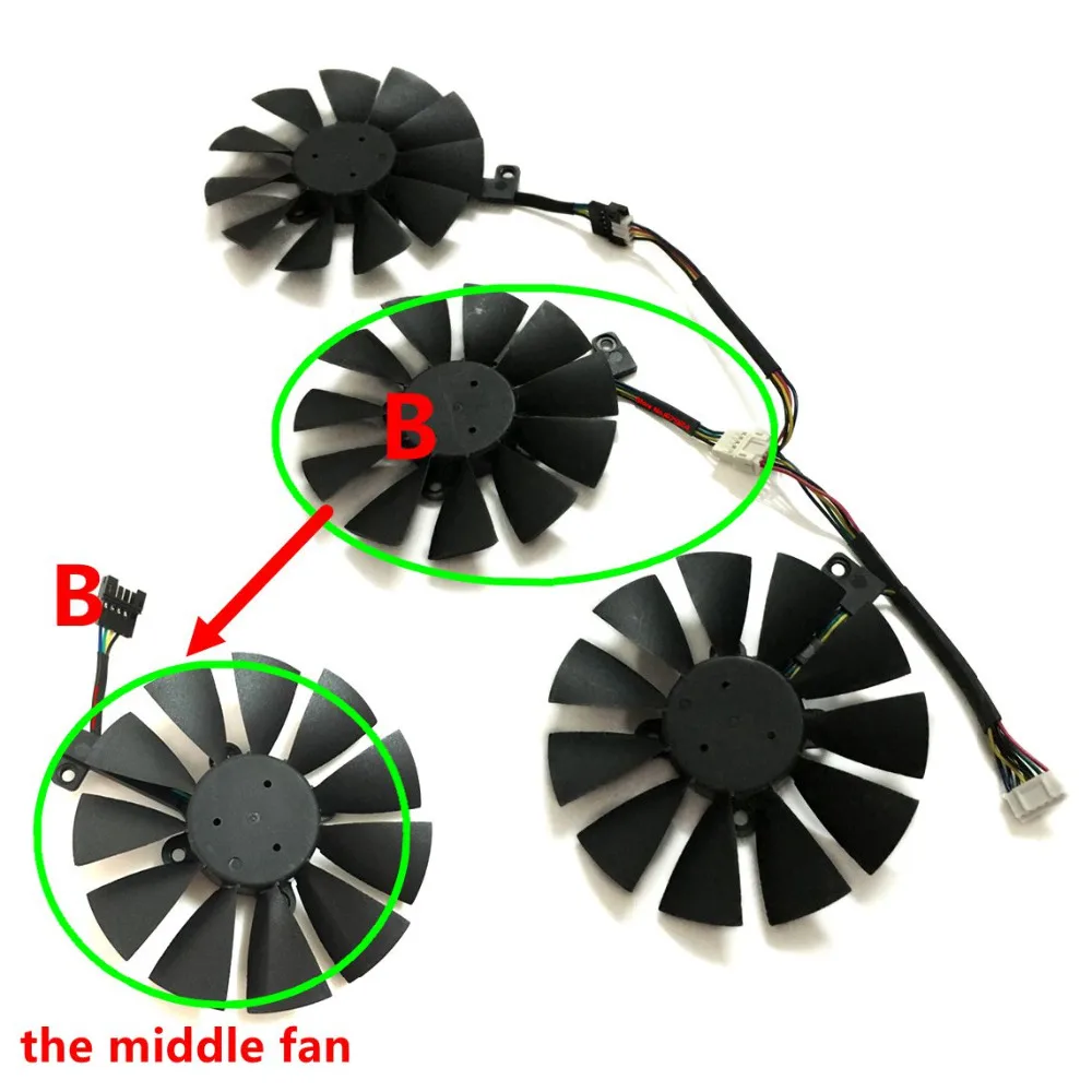 3Pcs/Set T129215SU,VGA GPU Cooler,Graphics Card Fan,For ROG-STRIX-GTX 1080Ti-11G,For ASUS ROG STRIX-GTX 1060-O6G,For ASUS ROG-STRIX-GTX 1070Ti-8G,For ASUS STRIX-GTX 980Ti-DC3-6GD5,For ASUS ROG STRIX-GTX 1080-8G