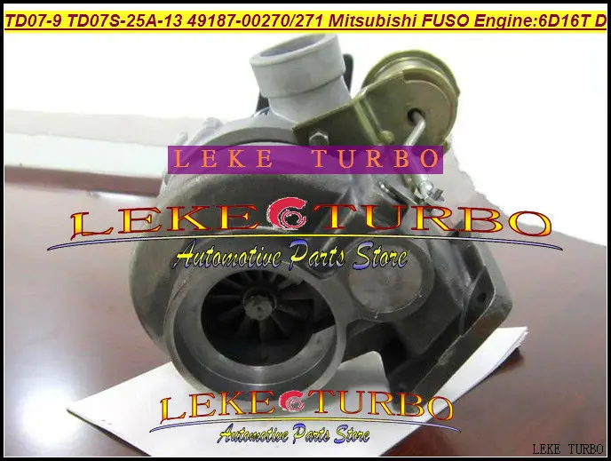 Free Ship Turbo TD07-9 TD07S-25A-13 49187-00271 49187-00270 ME073935 Turbocharger For Mitsubishi FUSO FM657 6.0L 6D16T 6D16 D