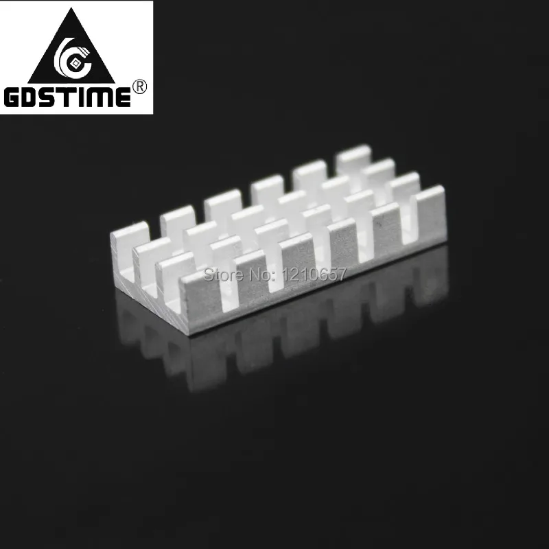 100pcs LOT 25 x 11 x 5mm Silver 3M Tape Aluminum Heat sinks IC Chip Cooler Cooling Heatsink