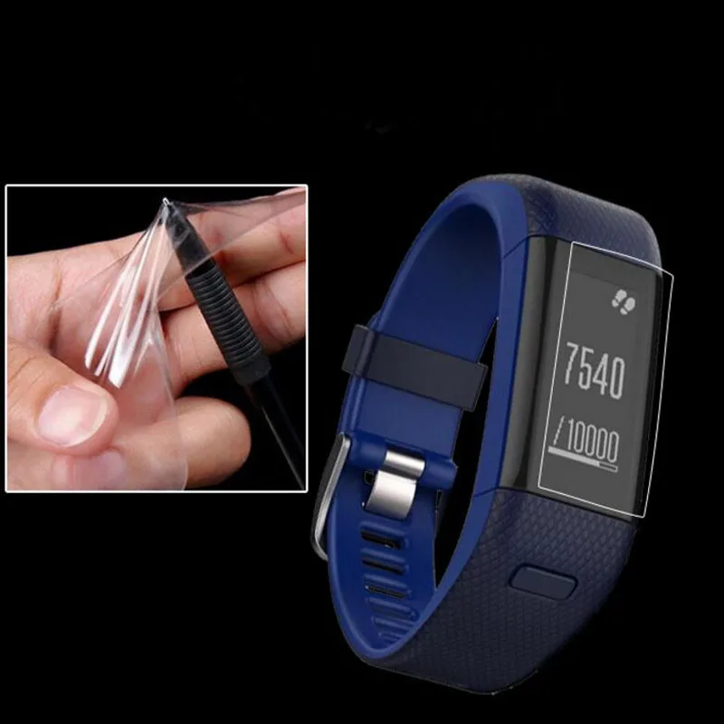Противоударная мягкая защитная пленка из ТПУ для Garmin Vivosmart HR / HR + Plus, 2 шт., полная защитная крышка для экрана