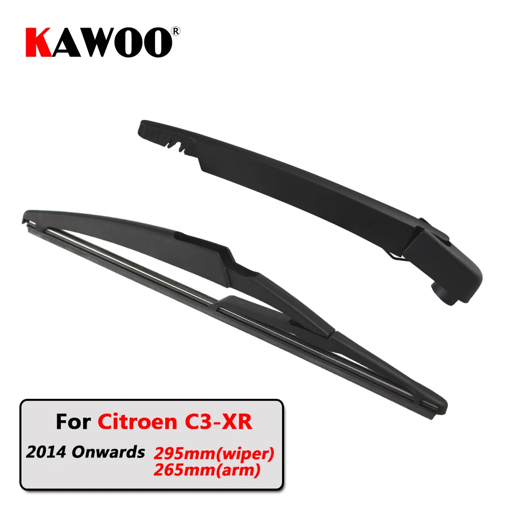 

KAWOO Car Rear Wiper Blade Blades Back Window Wipers Arm For Citroen C3-XR Hatchback (2014 Onwards) 295mm Auto Windscreen Blade