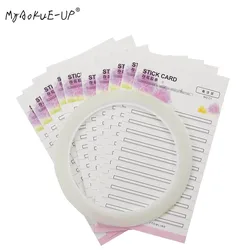 10 pcs/lot Lash Stand Eyelash Glue Pallet Disposable Lashes Holder Sticker Pads Stand Eyelash Extension Makeup Tools