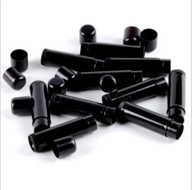 

100pc/lot 5ml Cosmetic Lip Balm Black Lipstick tube fashion lip gloss Lipgloss Empty Container Tube HZ03