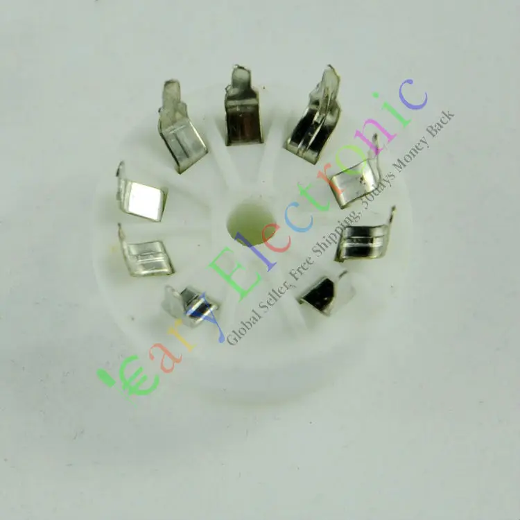 Wholesale and retail 20pc 9PIN PCB ceramics VACCUM TUBE SOCKET SAVER FOR 12AU7 12AX7B ECC83 6D58 radio free shipping