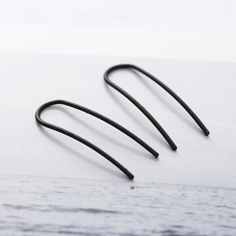 Fashion Jewelry U-shaped Ear Line Earrings For Women Gold/silver/black Copper Line Ear Beauty Of Simple Metal Ear Stud Earring