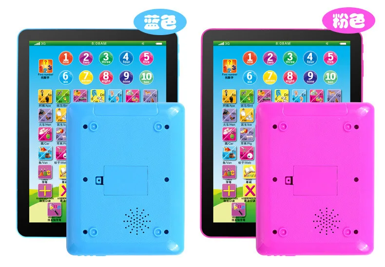 Mini tablet infantil cambio cinese lingua inglese alfabeto musicale tocco del bambino apprendimento giocattolo per bambini macchina giochi educativi giocattolo