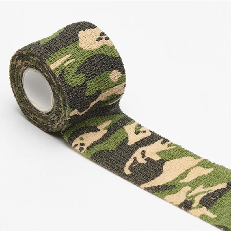 2.5cm-15cm Camping Camo Outdoor Hunting Shooting Tool Camouflage Stealth Tape Waterproof Wrap Durable