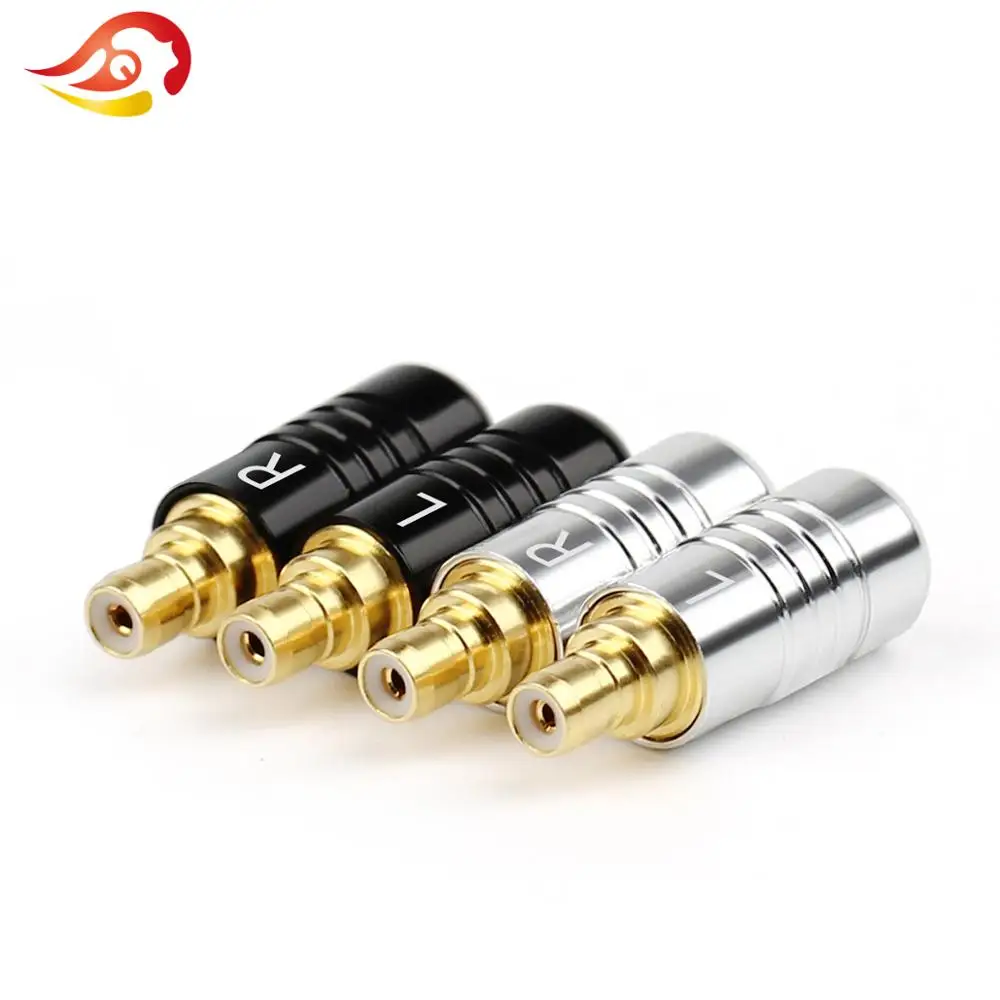 QYFANG Earphone Pin Beryllium Copper Audio Jack Wire Connector Aluminum Alloy Shell Metal Adapter For IE400 IE500 1690TI Headset