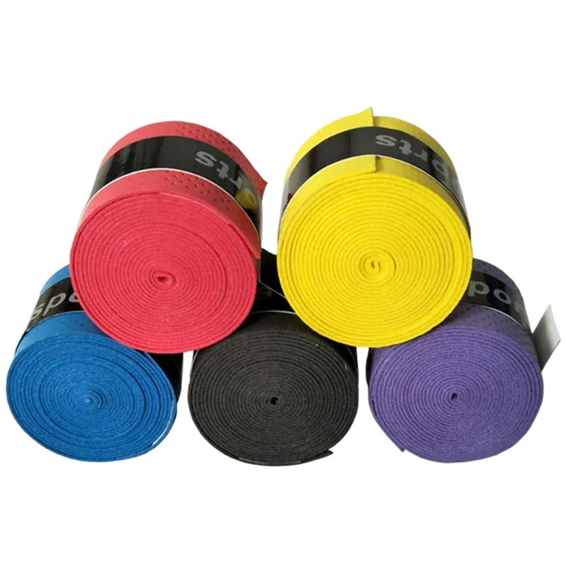 5pcs/lot Anti-slip Sport Fishing Rods Over Grip Sweat band Griffband Tennis Overgrips Tape Badminton Racket Grips Sweatband A216