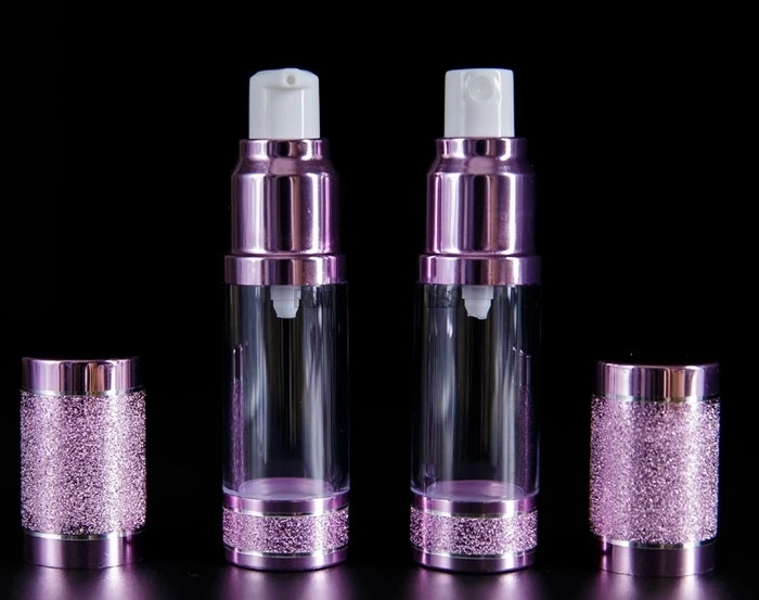 300pcs/lot 15ml 30ml 50ml Pink Gold Portable Sprayer Perfume Bottle In Refillable Lotionn Parfum Containers Vacuum Metal Bottles