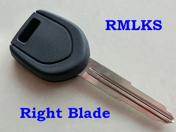 RMLKS New Transponder Key Shell fit for MITSUBISHI Colt Outlander Mirage Pajero Remote Key No Chip Left Right Blade