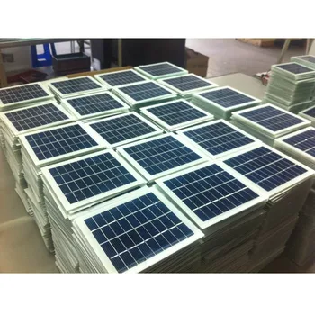 태양 전지 패널 태양 전지 충전기 키트, 유리 적층 다결정질 실리콘 태양 전지, 전지 바 및 DIY, 2 W, 9V, 180mA135mm * 125mm, 5 개