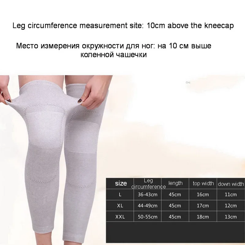 AOLIKES 1 Pair Plus Cashmere Winter Keeping Warm Cycling Leg Warmer Sleeve Kneepad Yoga Running Knee Support Brace For Women Men