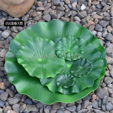 DIA 29cm artificial PE small LOTUS LEAF diy wedding home pool decoration water lily leaf