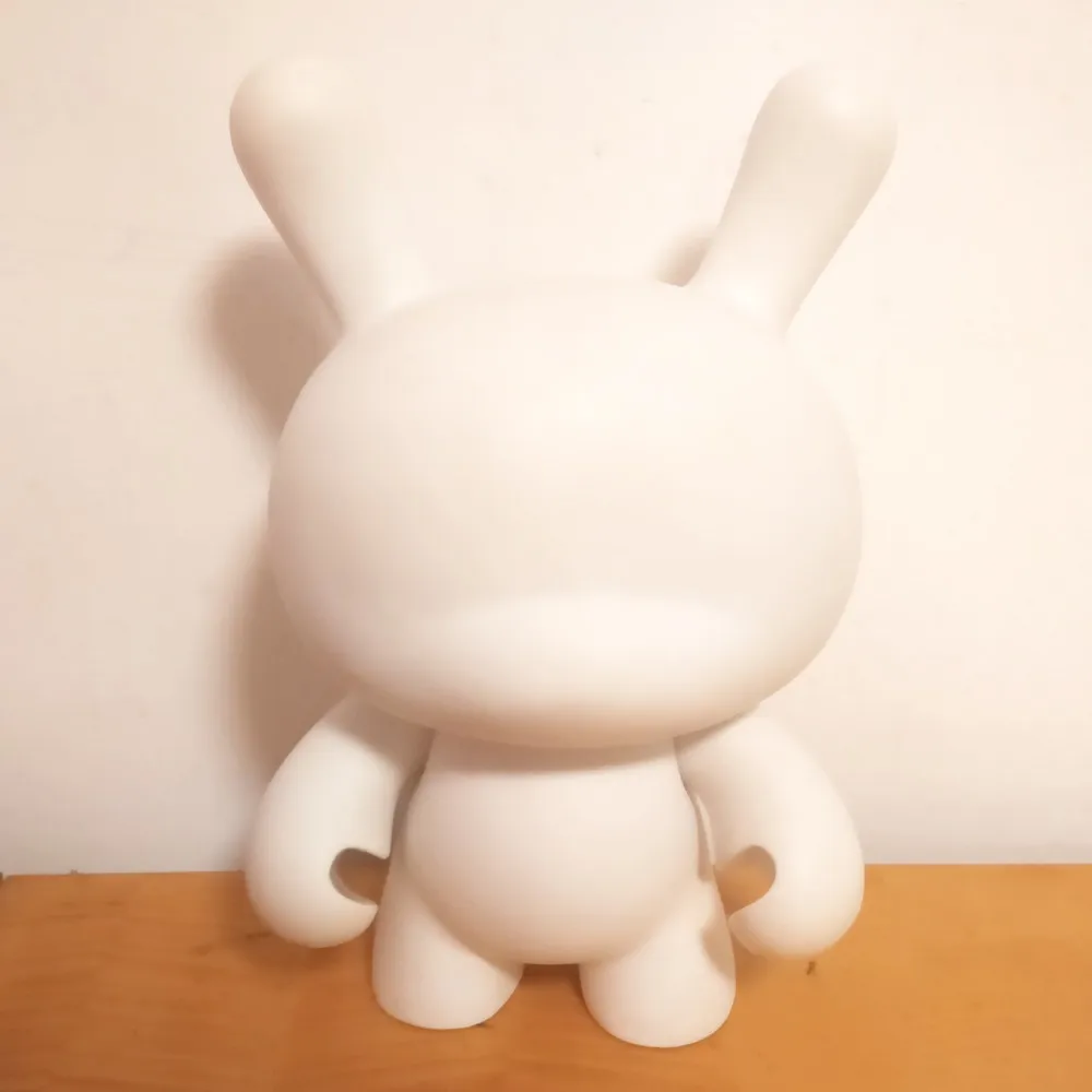 1pc 13 cal puste białe Kidrobot Dunny zabawki Unpaited Momo królik DIY do lalek działania figurki dla dzieci malowanie