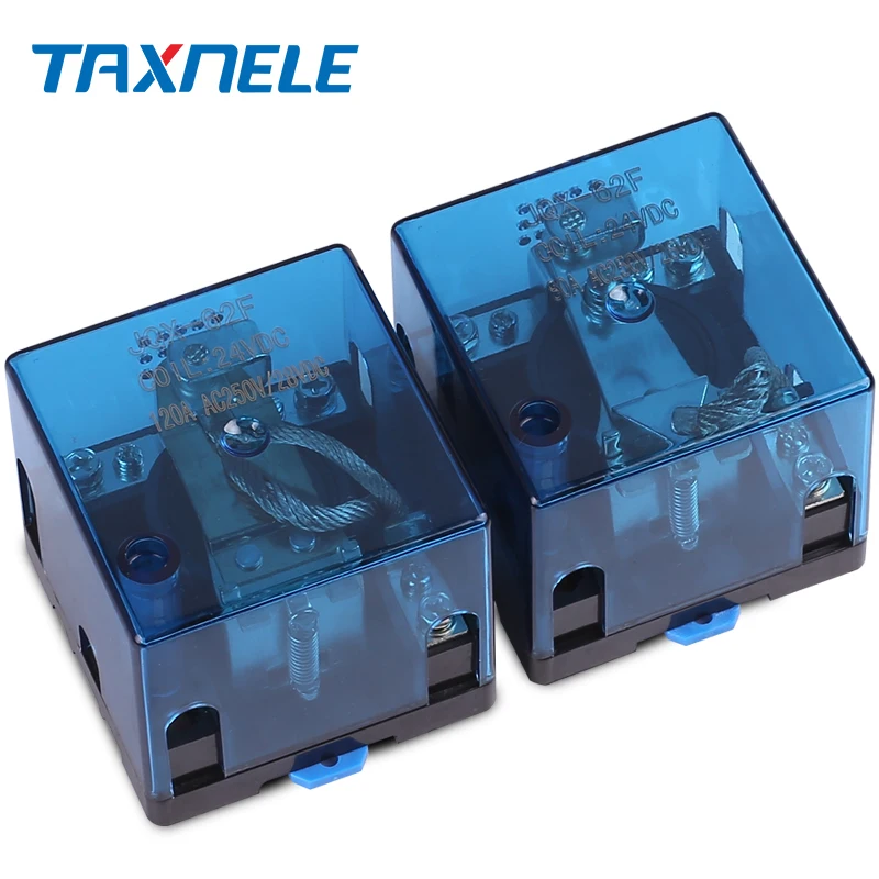 Power relay  JQX-62F 1Z 120A High-power relay 12V 24VDC 220VAC Silver contact electric relay