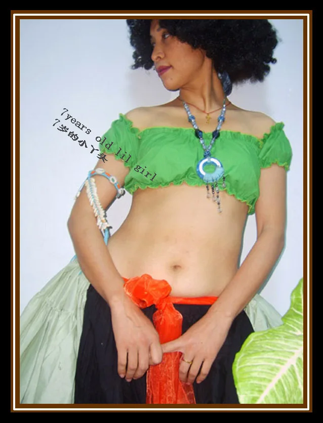 ATS BELLY DANCE Renaissance Pirate Wench Gypsy Fairy Costume Peasant Crop Top Tribal Choli T06-T10