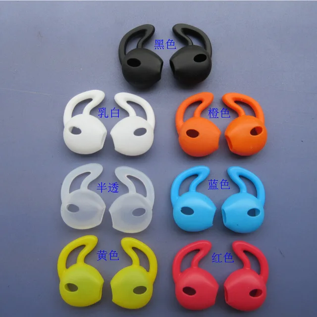 1Pair Eartip Silicone Case Ear Pads Earphone Ear Cups Earpads for Earpods I8 phone X 8 7 6 Plus 5 5S SE Ear Tips with Ear Hook