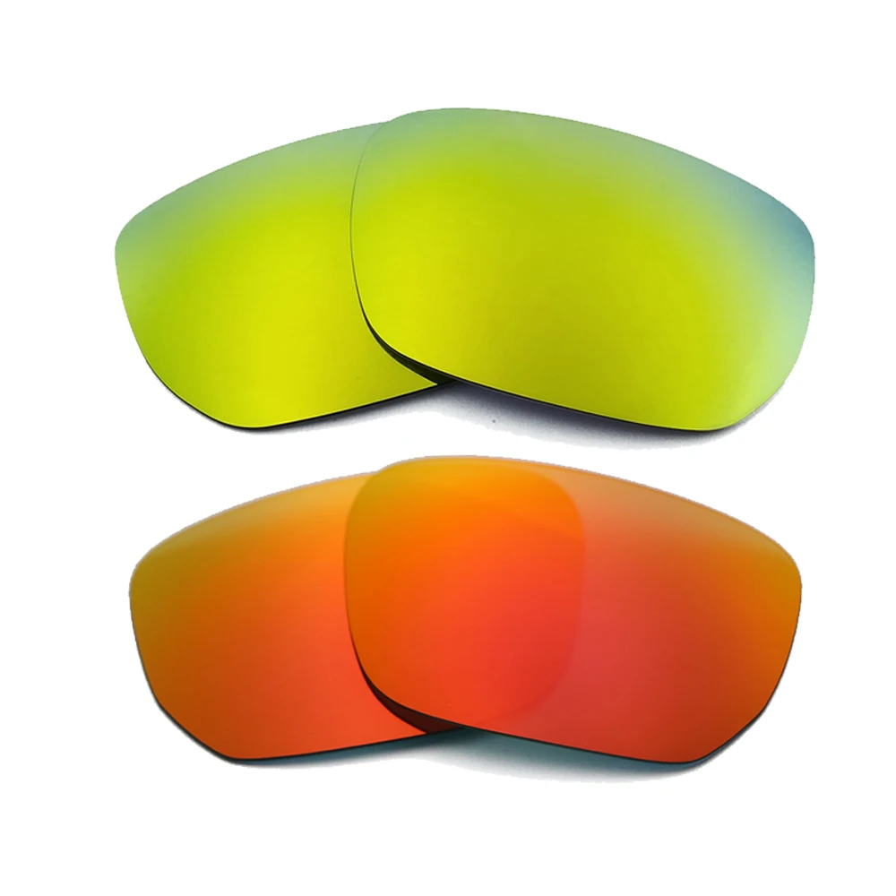 

Orange Red Mirrored & 24K Gold Mirrored Polarized Replacement Lenses for Style Switch Frame 100% UVA & UVB