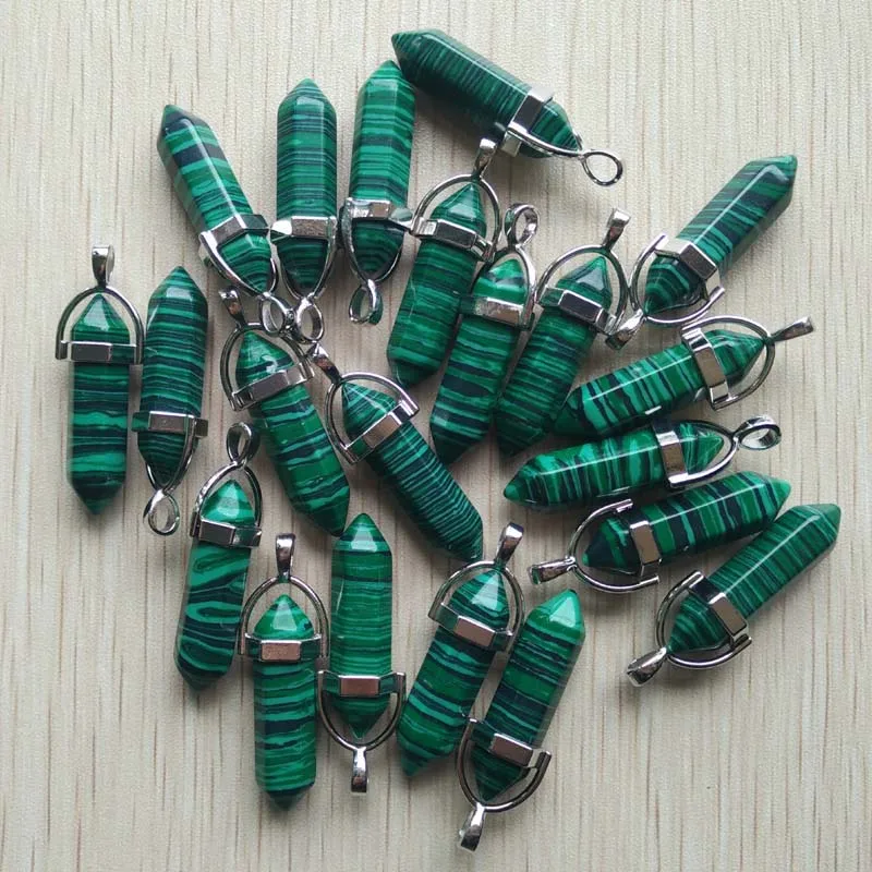 Wholesale Assorted Natural Stone Mixed Pillar Charms