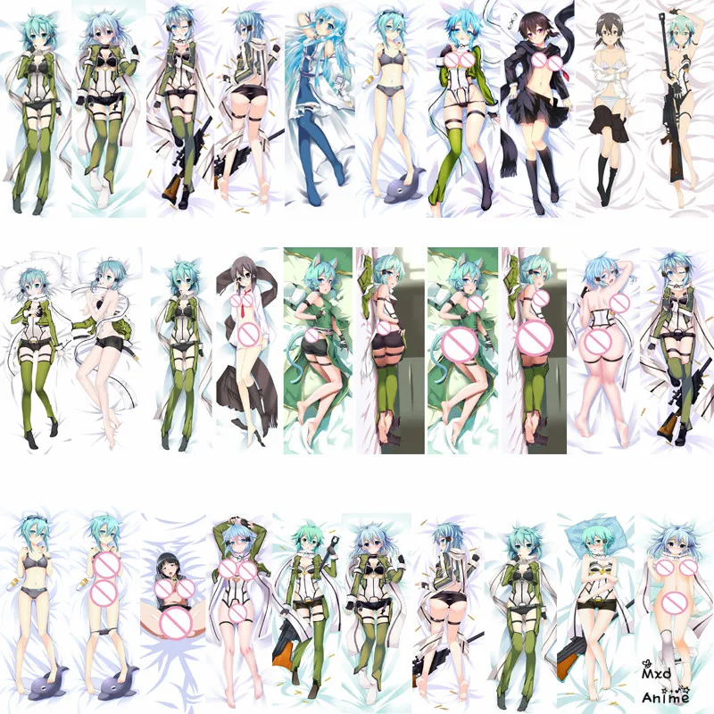 Japanese Anime Sword Art Online sexy girl Asada Shino otaku Dakimakura pillow cover case hugging Body pillowcases christmas gift