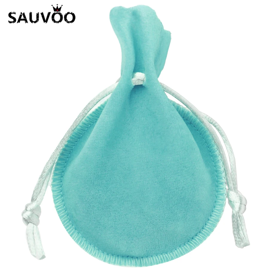 SAUVOO 10pcs/lot Small Velvet Drawstring Cotton Gifts Bag Pouches 7*9cm fit Necklace Bracelet Jewelry Package Presents Bags