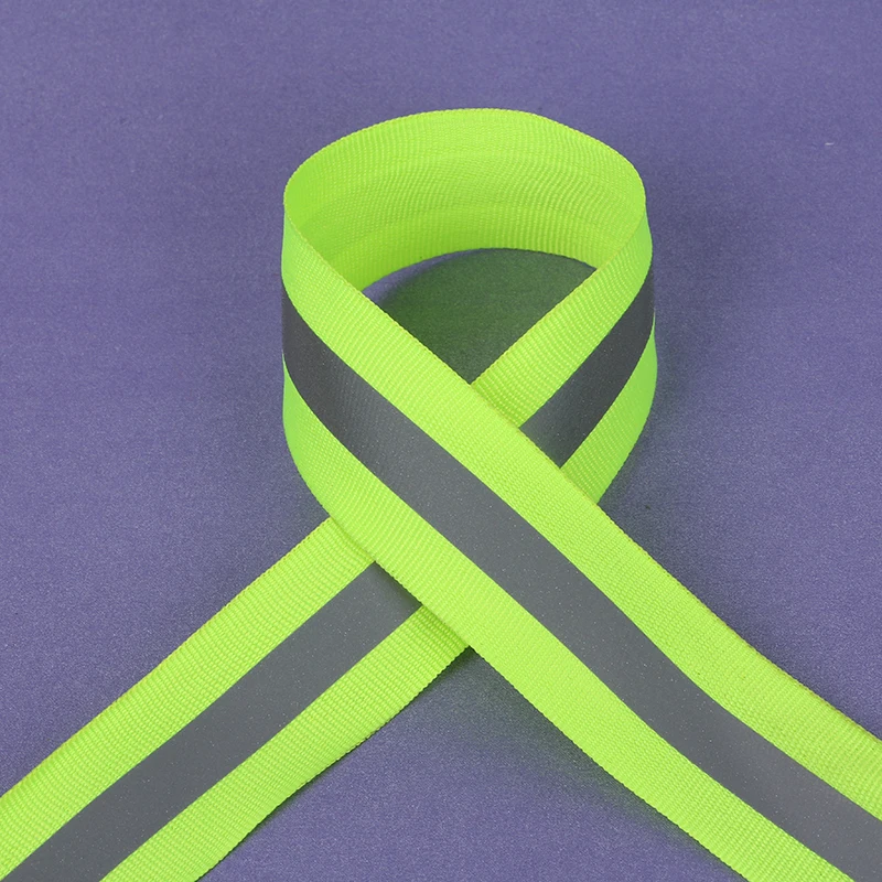 100 Meters Reflective Strips Cloth Reflective Fabric Sewing Tape ,5cm *1.5cm width Reflection Warning ribbon Material