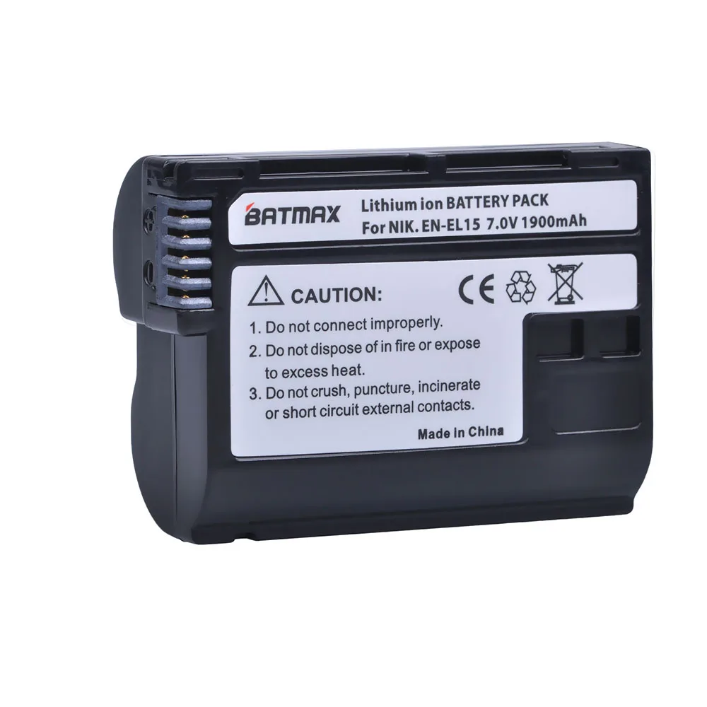 1 قطعة فك التشفير EN-EL15 ENEL15 EN EL15 بطارية الكاميرا لنيكون D500 ، D600 ، D610 ، D750 ، D7000 ، D7100 ، D7200 ، D800 ، D850 ، D810 ، D810A و 1 V1