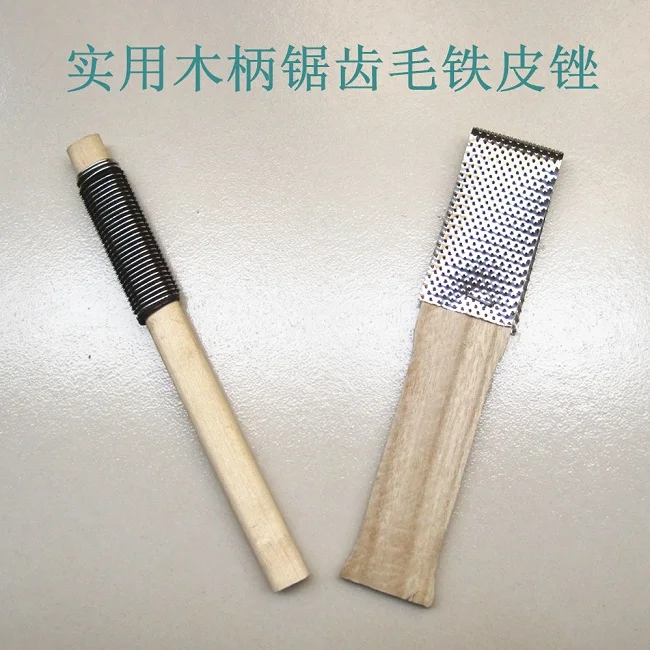 round and flat 2pcs in one set Electric bicycle and motorcycle tire wood rasp tire repair tools NO.A0155