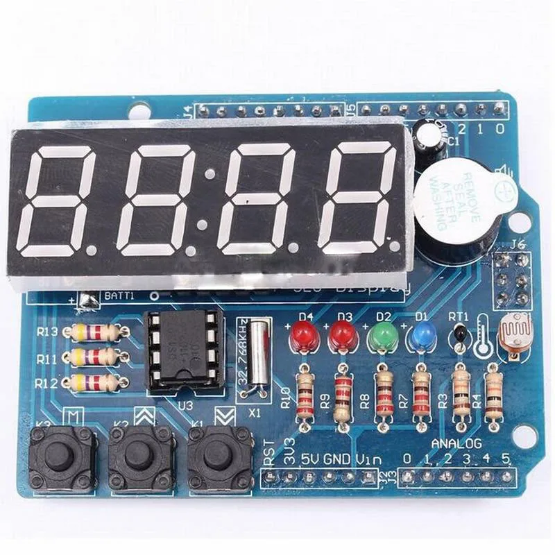 New DIY LED Clock Kit Digital Tube Time Display Kit Electronic Fun Suit Electronic Circuit