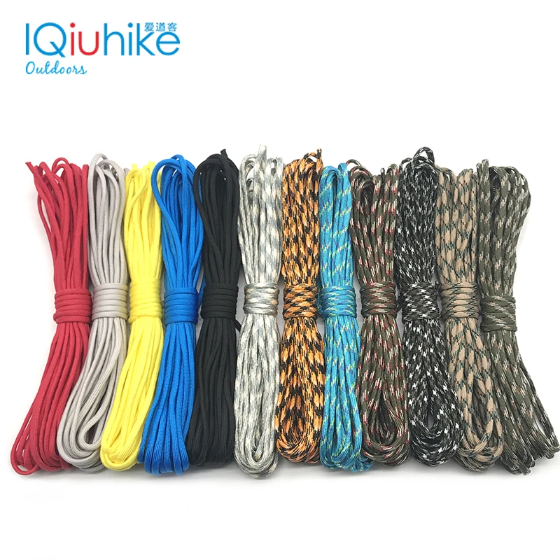 31 Meters Dia.4mm 7 stand Cores Paracord for Survival parachute Cord Lanyard Camping Climbing Camping Rope Hiking Clothesline