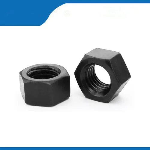 Free shipping 40Pcs M2 M2.5 M3 M4 M8 DIN934 Black Carbon Steel Hex Nut Hexagonal Nuts HW044 with high quality