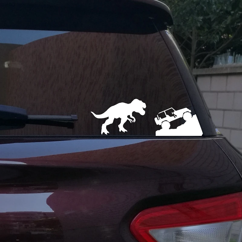 Car Sticker For Jeep T-rex Tyrannosaurus Rex Decals Dinosaur Vinyl Sticker For Jeep Car Window Laptop Decoration