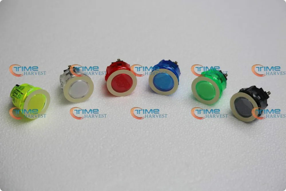 

20 pcs original (OBSC-24) Sanwa Push Button transparent Pushbutton Coin Operated Arcade Game Machine cabinet parts accessories