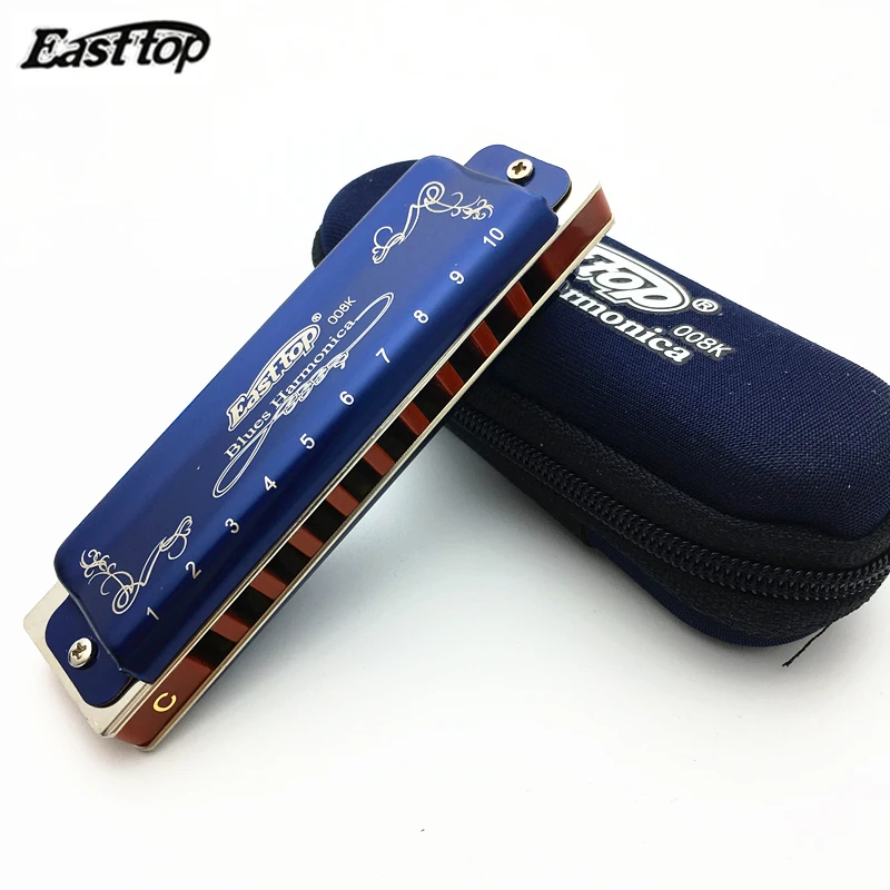 Easttop 10 Holes Harmonica Diatonic Blues Harp Paddy Key of Low F Mouth Ogan woodwind Music Instrument Wholesale