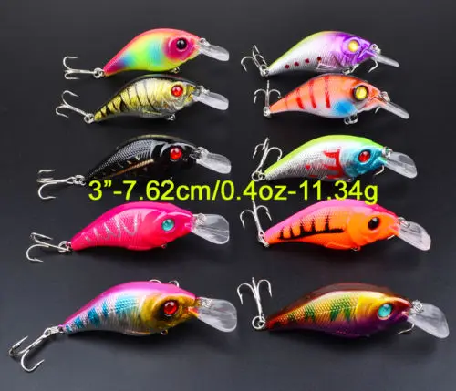 30pcs/Lot High Quality Fishing Lures Crank Bait Crankbaits Isca Artificial Tackle Jigging Lure